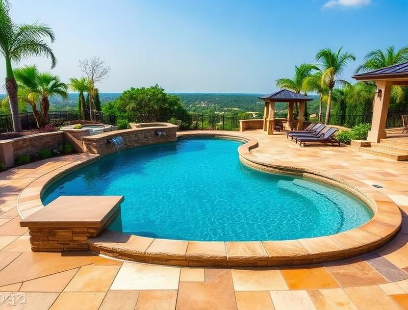 Pool Decks & Coping service by Elevation Landscapes in Greenville SC