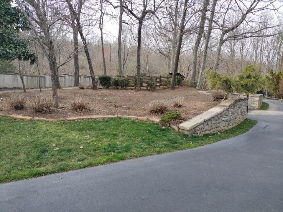 Upstate SC yard before professional landscape design by Elevation Landscapes