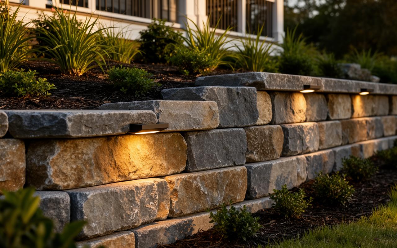 Retaining Walls on Sloped Lots in Upstate&nbsp;SC: Boulder, Block, or Natural&nbsp;Stone? — detail