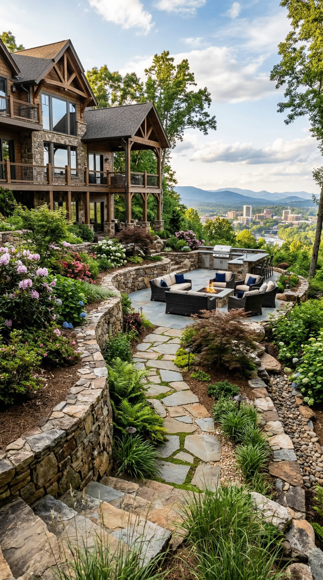 Elevation Landscapes hardscape construction in progress